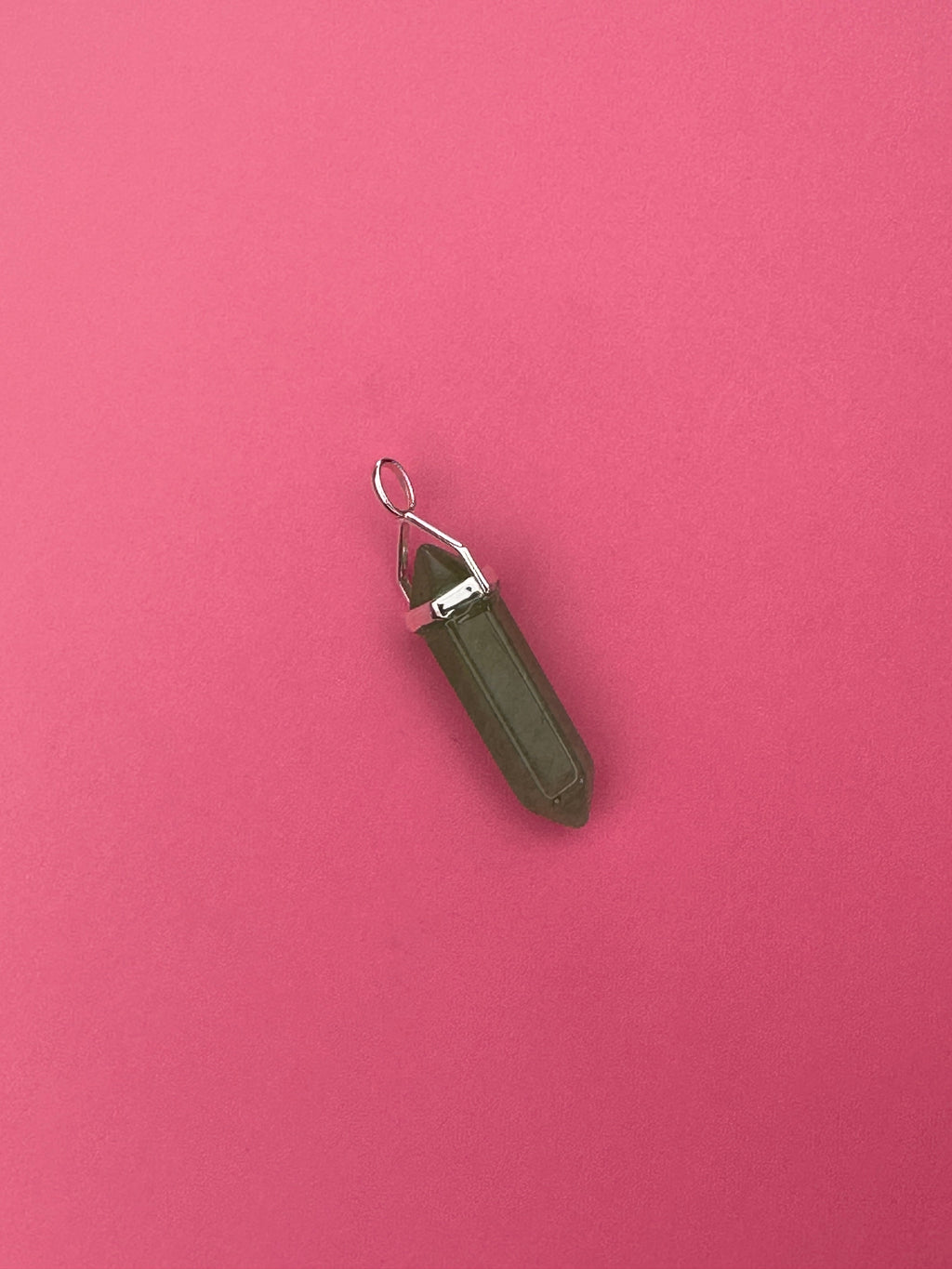 Luck pendant - Green aventurine (sterling silver)