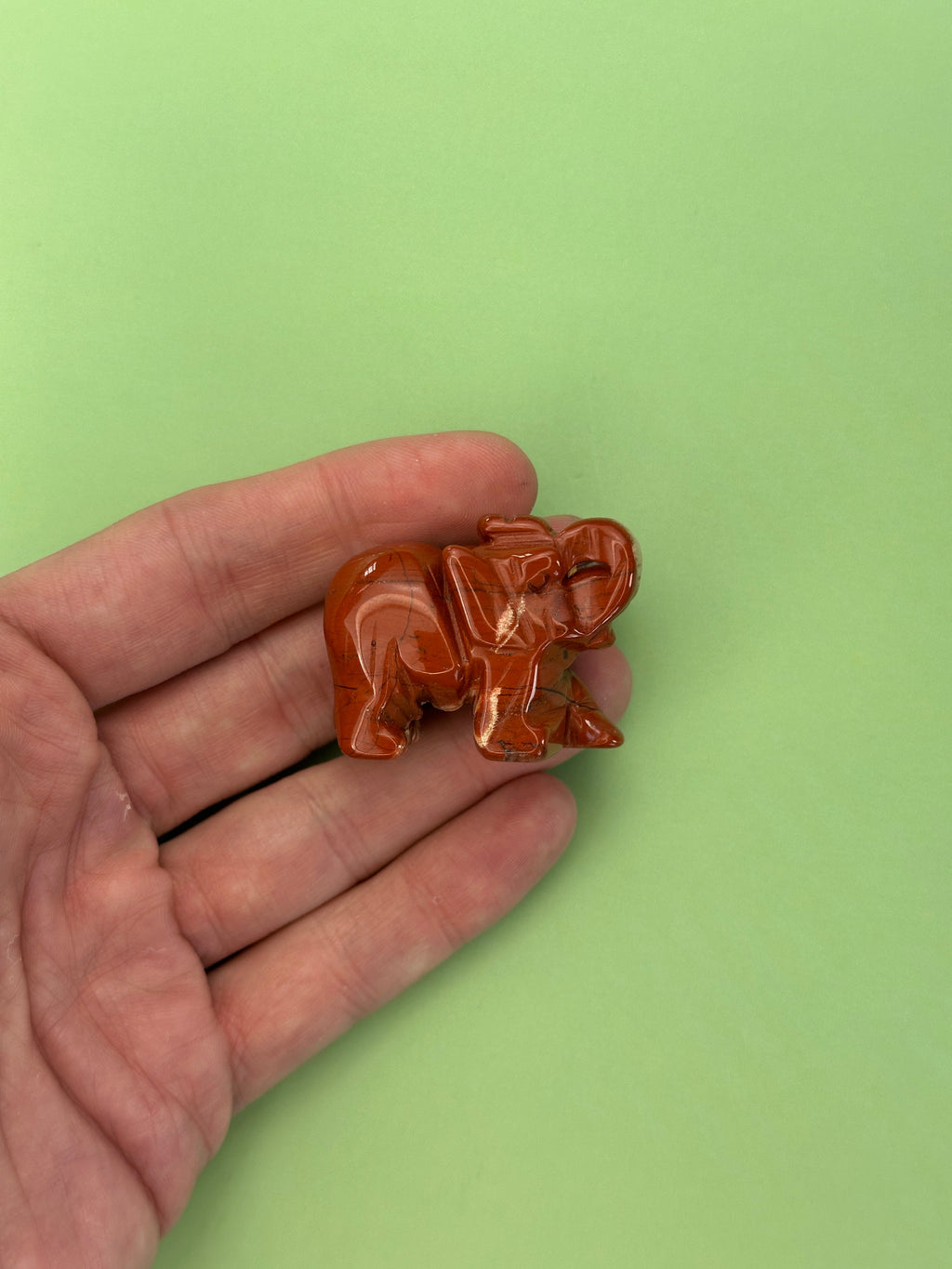 Red jasper - Elephant