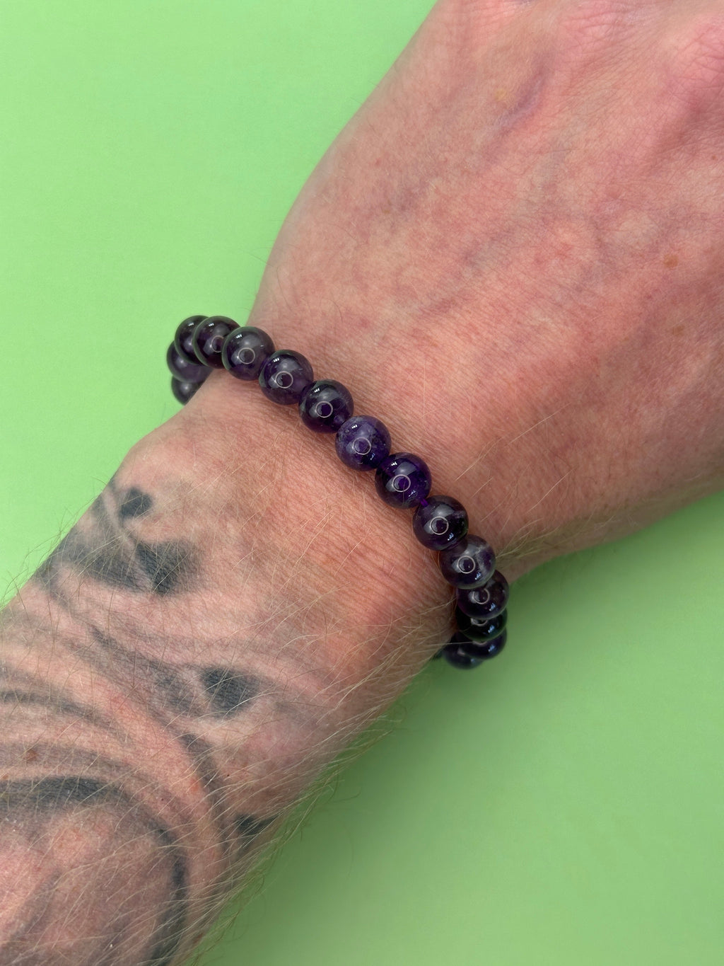 Amethyst - Calmness and clarity - Power bead bracelet