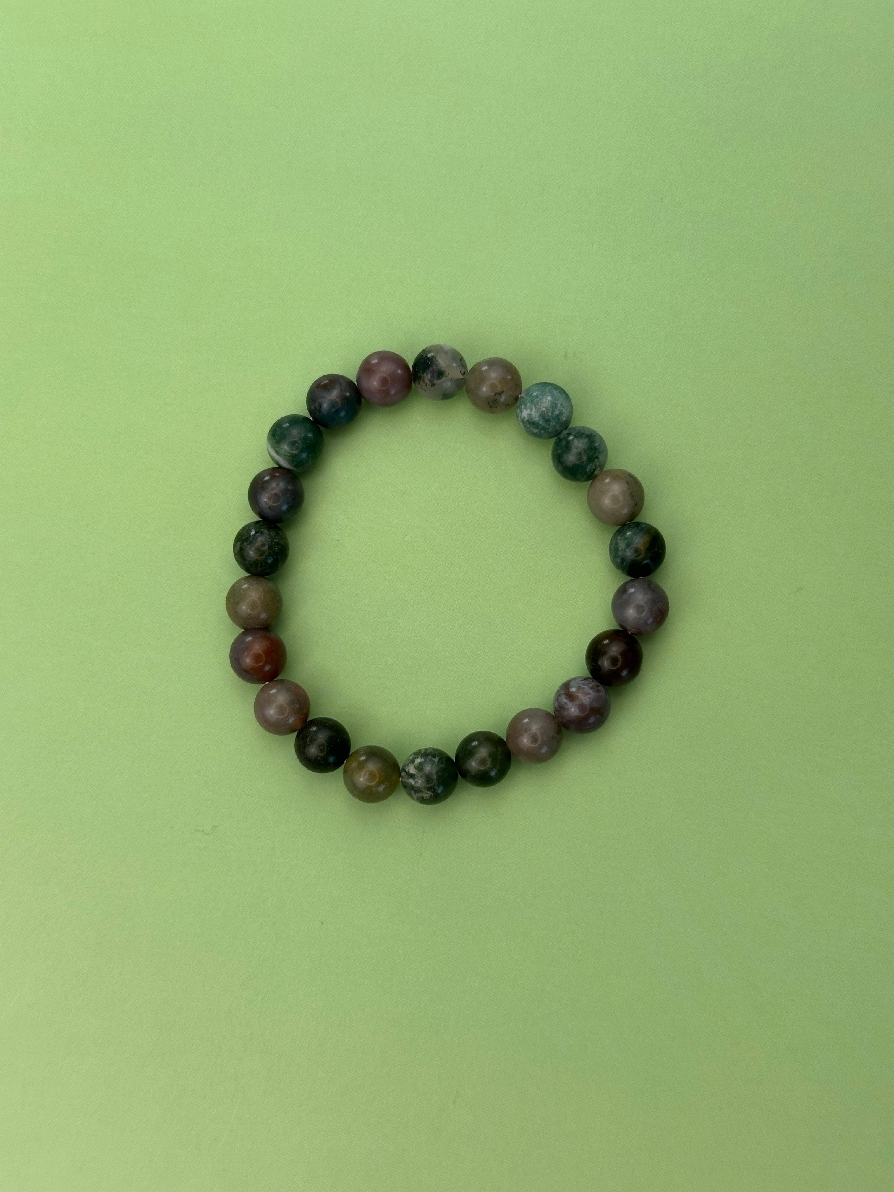 Moss agate - Awaken talents - Power bead bracelet