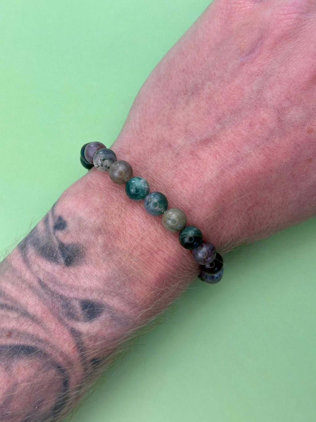 Moss agate - Awaken talents - Power bead bracelet