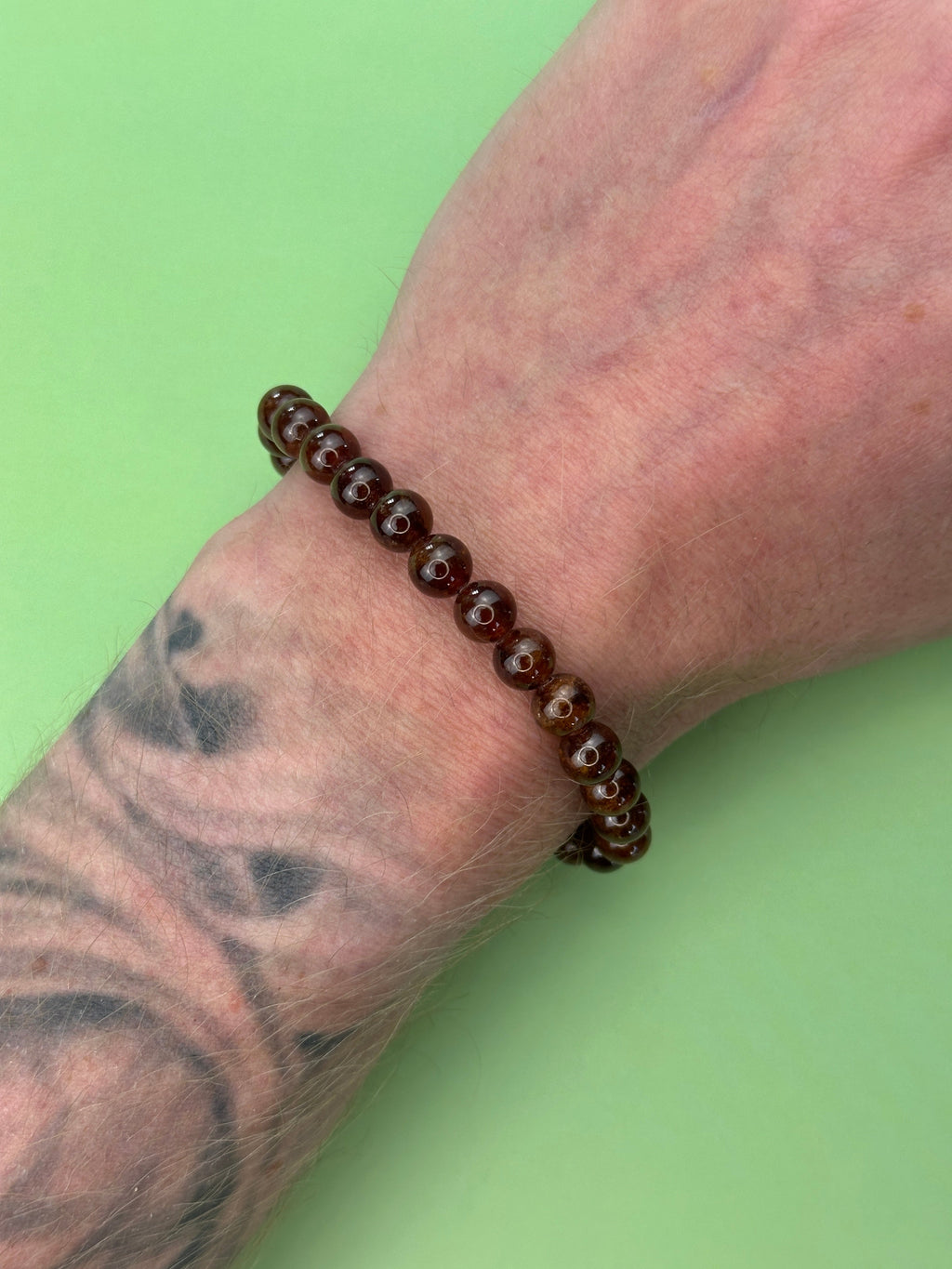 Blood garnet - Bringing passion - Power bead bracelet