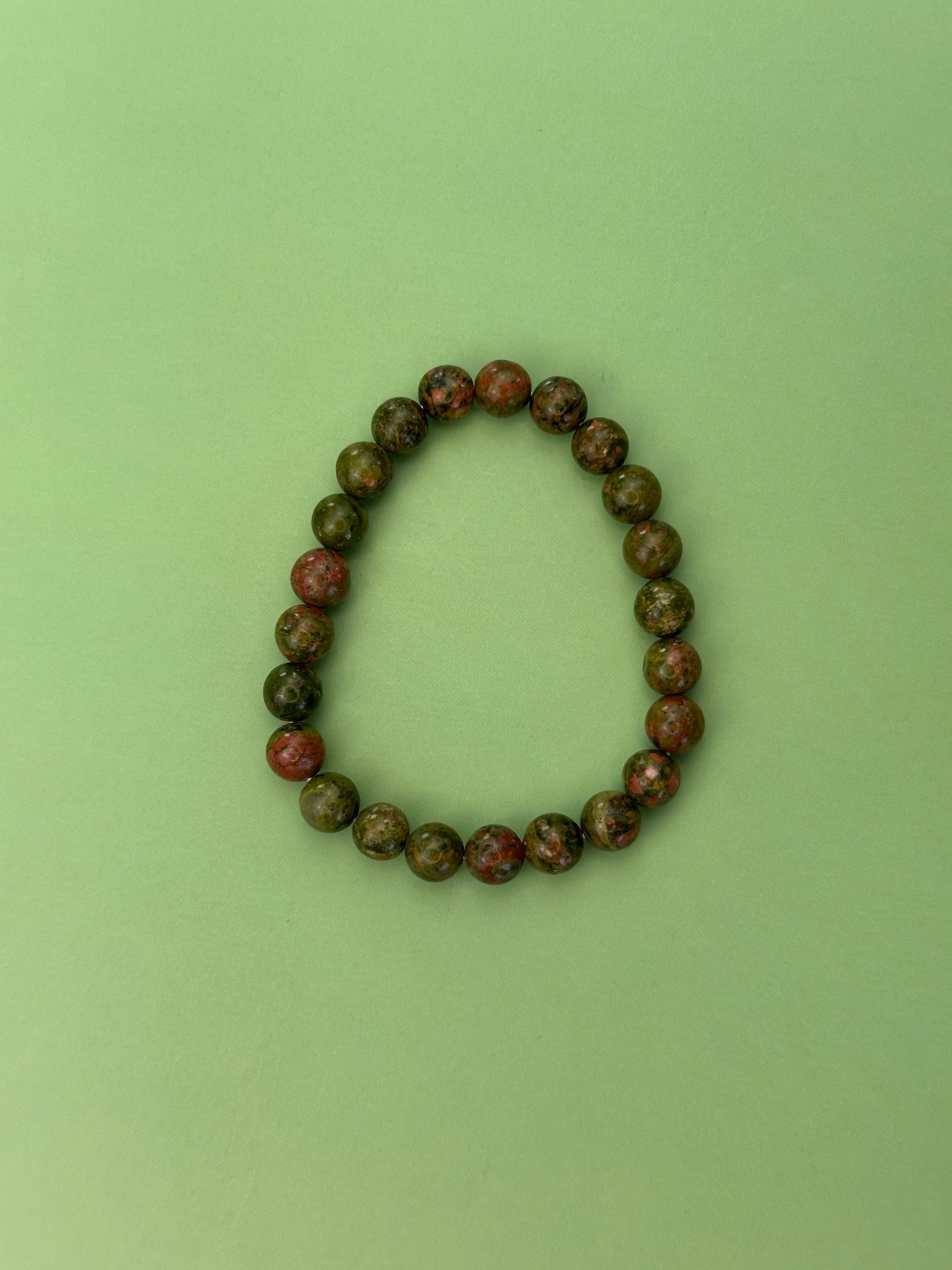Unakite - Healing and nurturing - Power bead bracelet