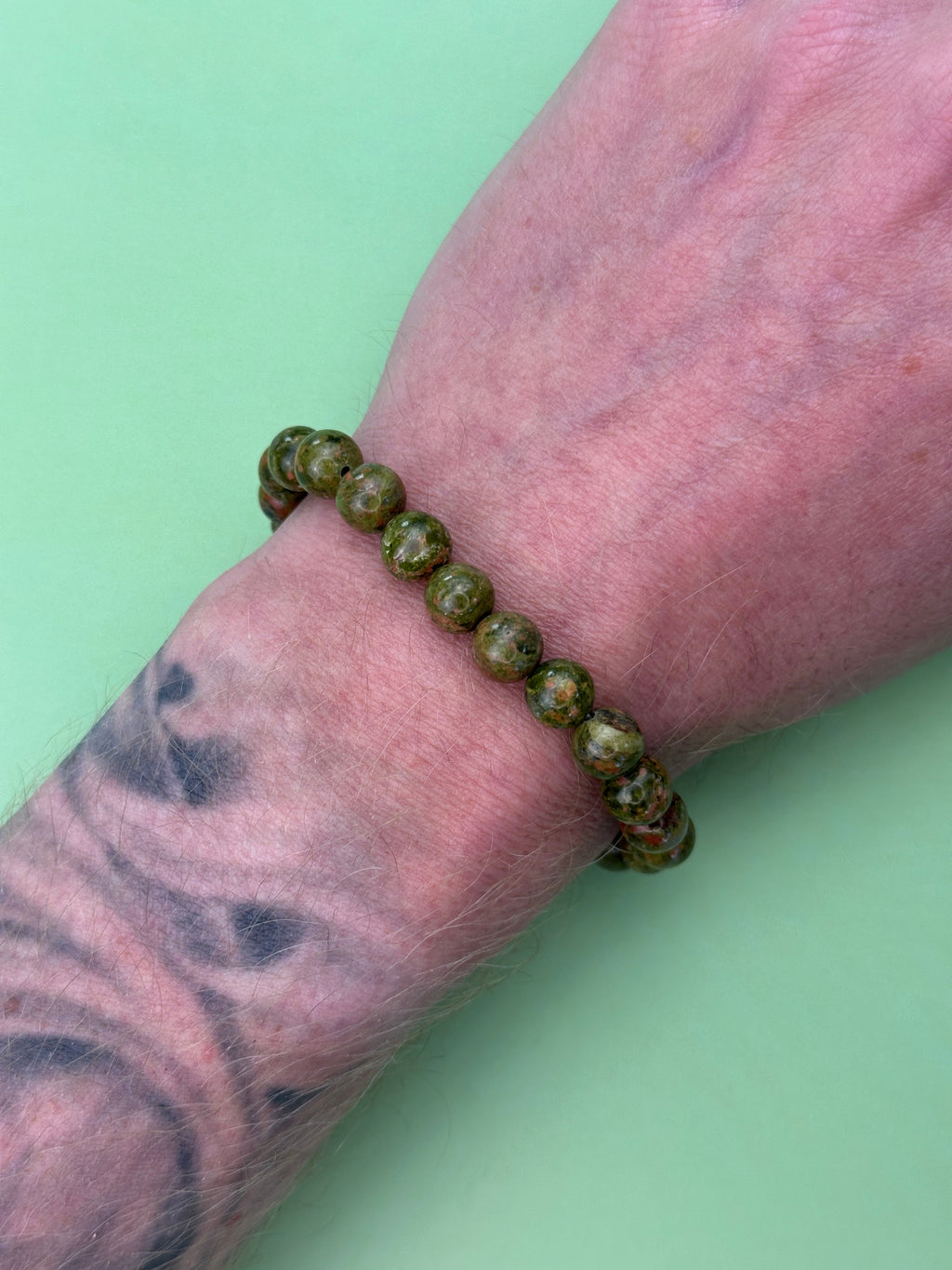 Unakite - Healing and nurturing - Power bead bracelet