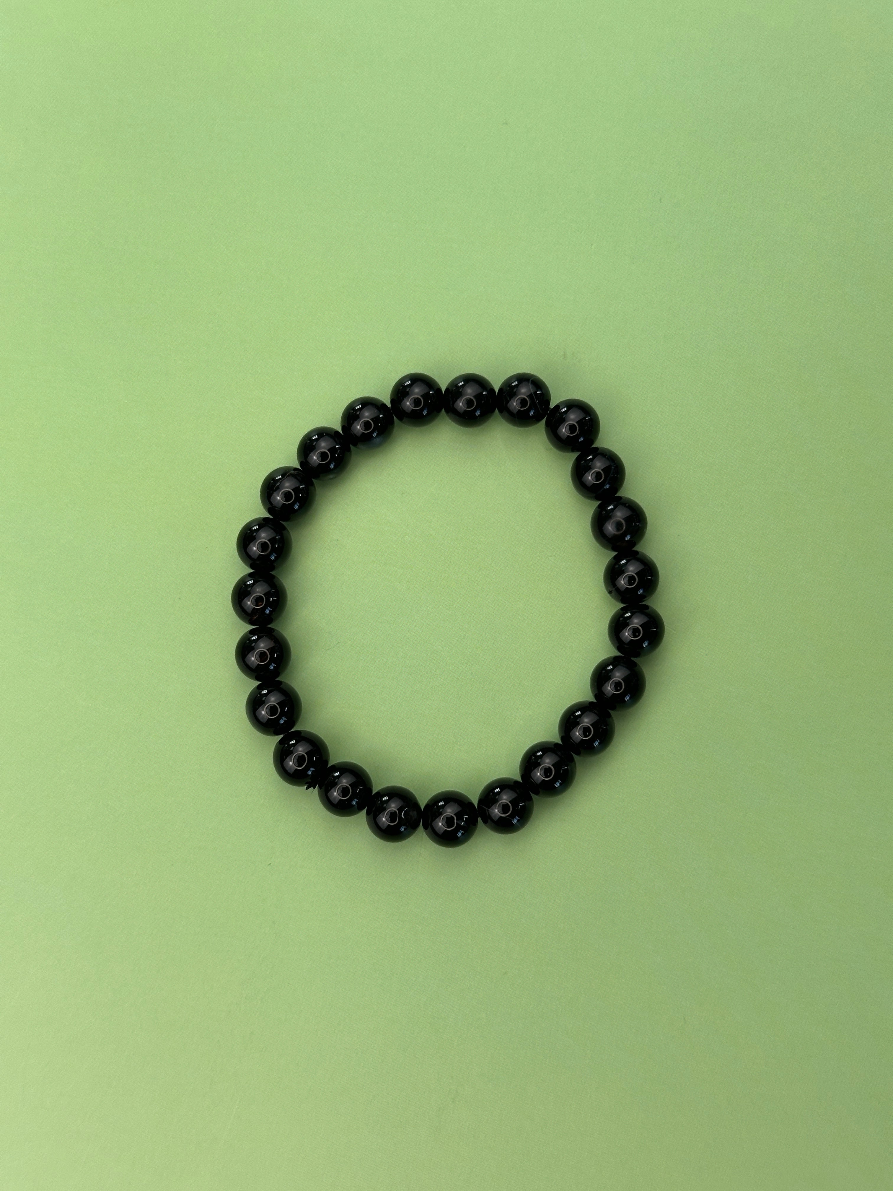 Black agate - Strength and protection - Power bead bracelet