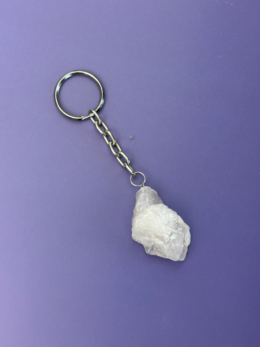 Rose quartz - Keyring - Rough