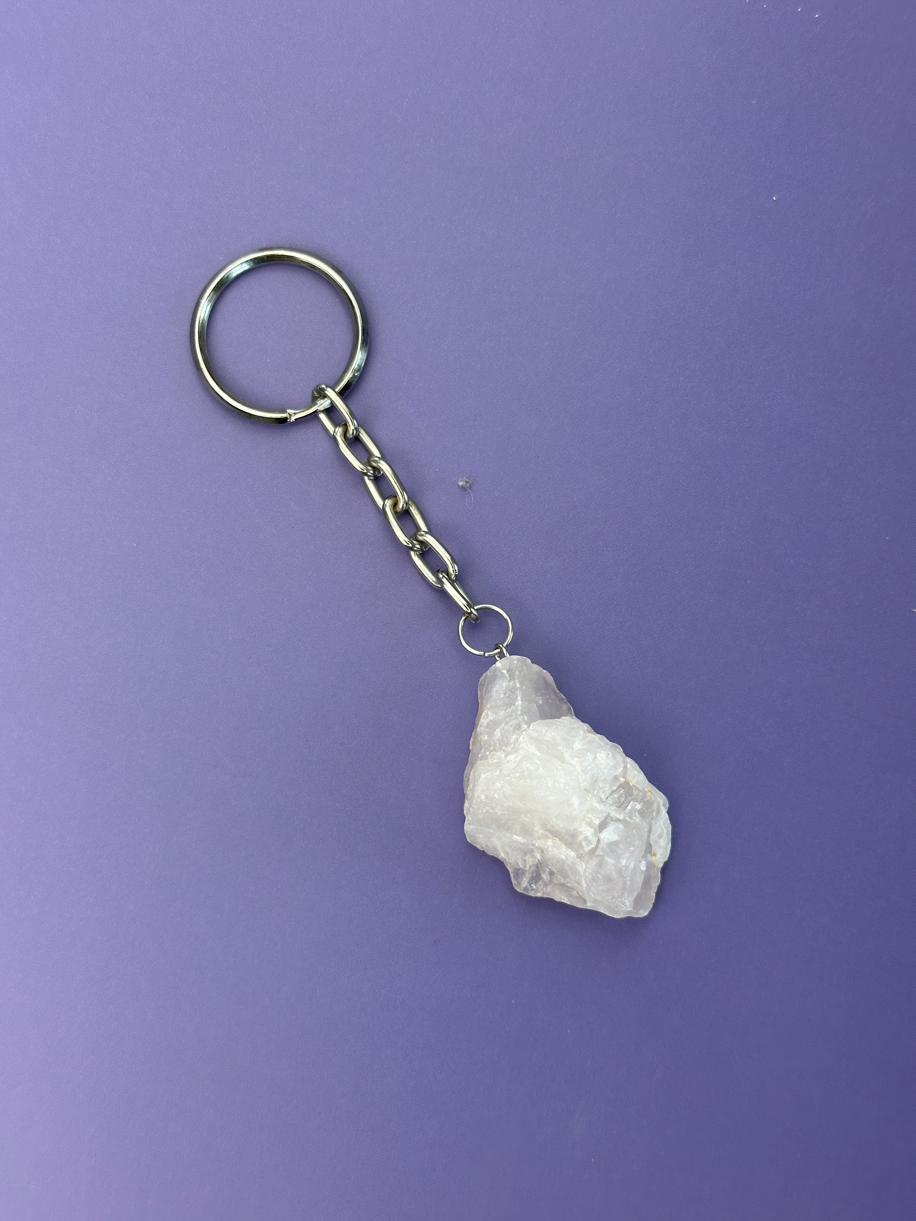 Rose quartz - Keyring - Rough