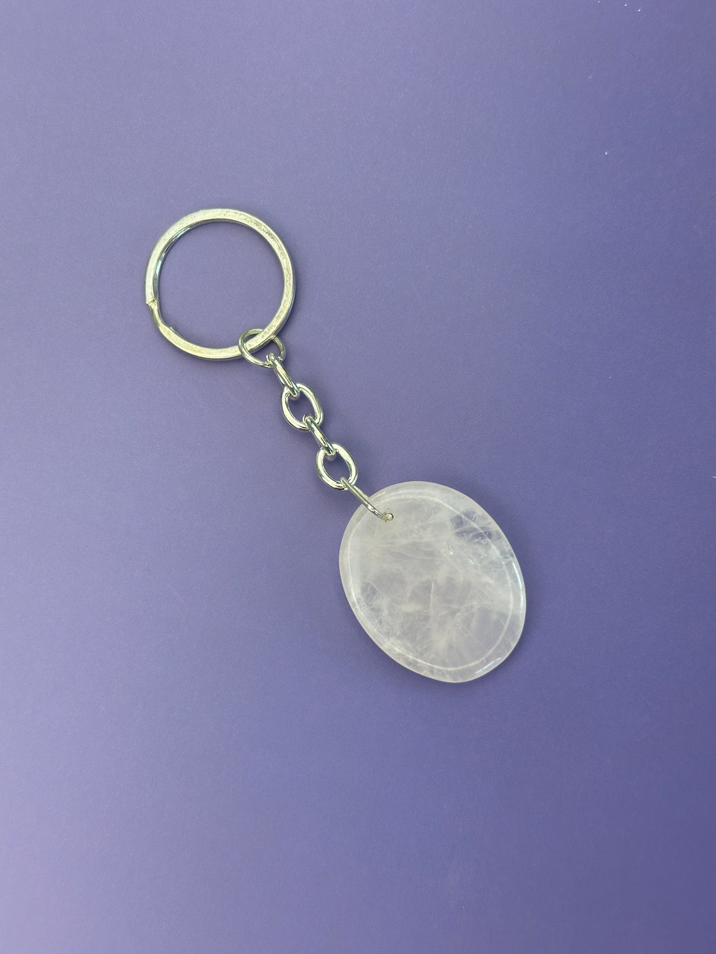 Rose quartz - Keyring - Smooth
