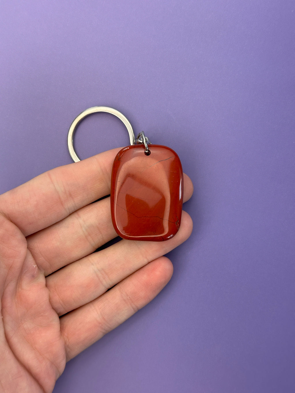 Red jasper - Keyring
