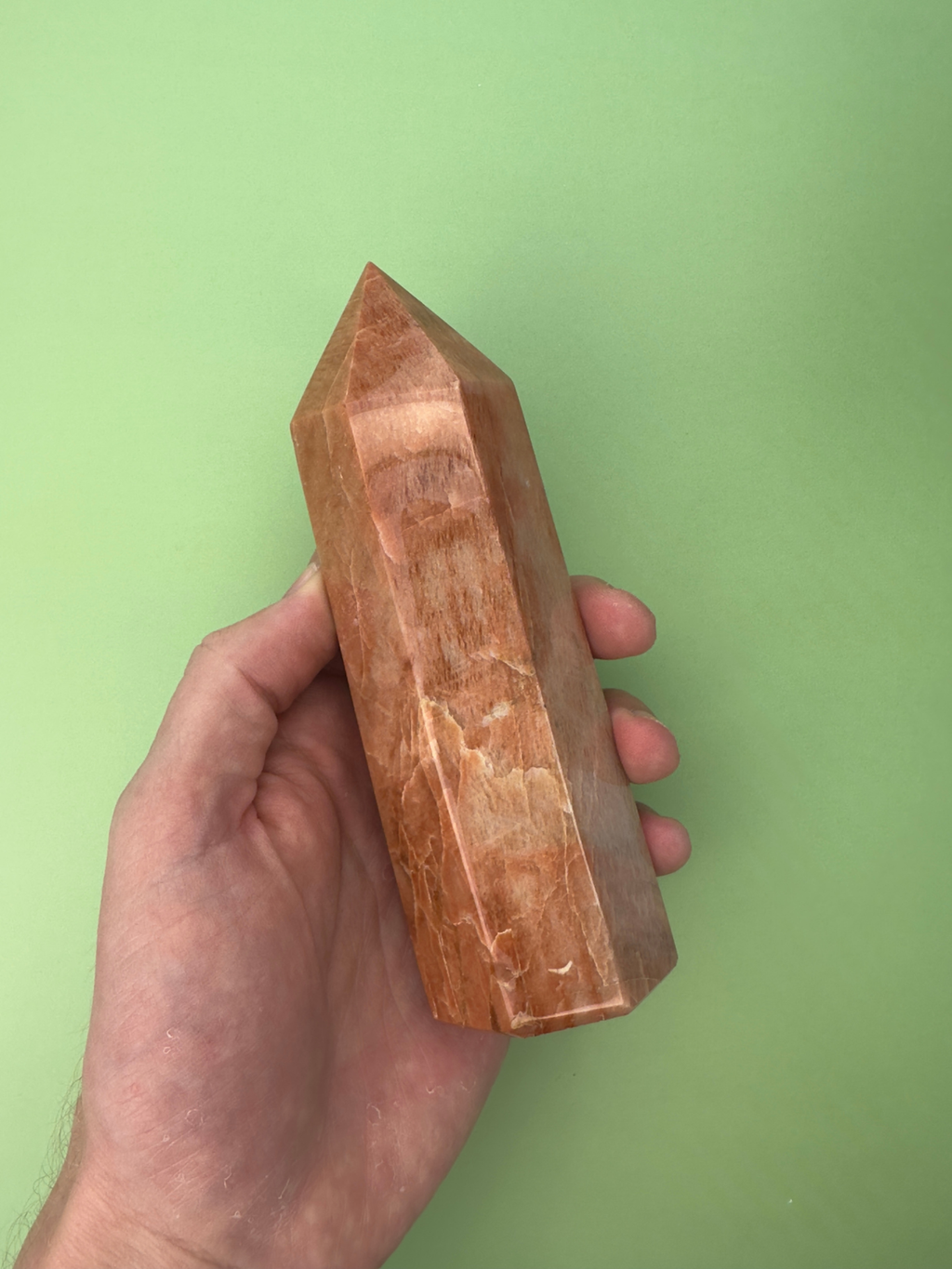 Peach moonstone - XL tower