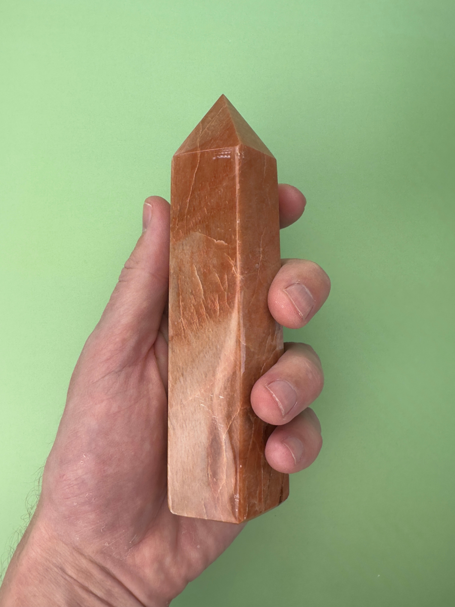 Peach moonstone - XL tower