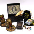 Tarot Card Complete Ritual Kit - Gold Foil Ritual Kit with Guidebook & Tools